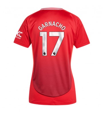 Manchester United Alejandro Garnacho #17 Primera Equipación Mujer 2024-25 Manga Corta